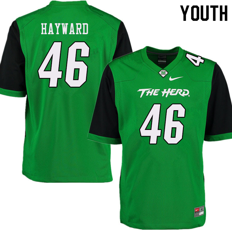 Youth #46 Breon Hayward Marshall Thundering Herd College Football Jerseys Sale-Green - Click Image to Close